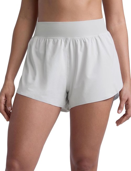 CRZ YOGA High Waisted Running Shorts - Comfy Mesh Liner for Women | Quick Dry, 3" Length
