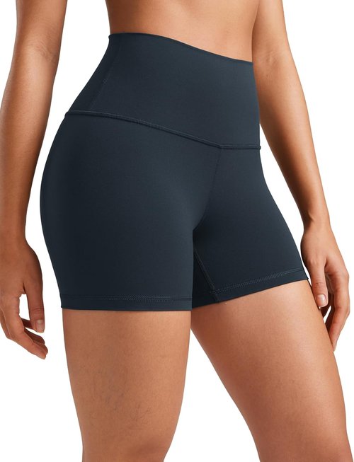 CRZ YOGA Biker Shorts - High Waisted Butterluxe Spandex for Women | 4'' Booty Workout & Yoga