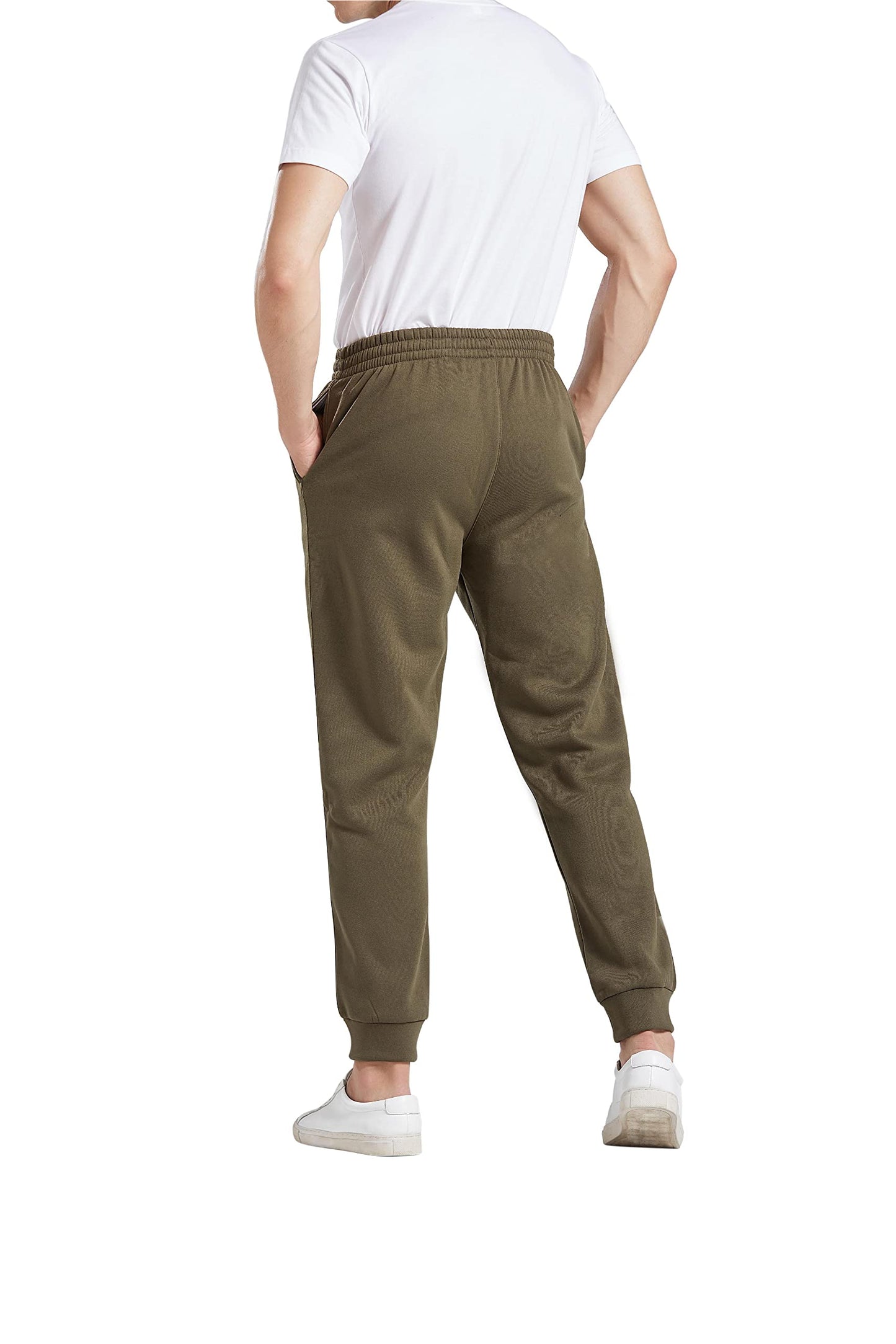 MLYENX 2/3 Pack Fleece Sweatpants for Men Active Athletic Comfy Mens Jogger Pants with Pockets