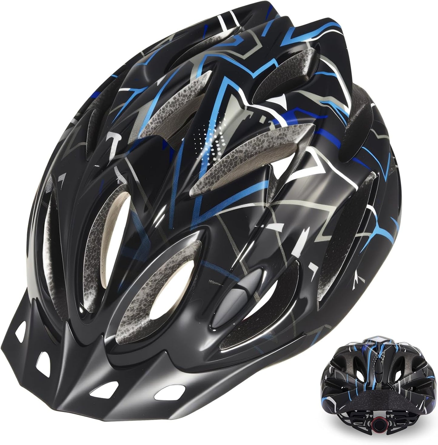 Zacro Adult Bike Helmet - Lightweight CPSC Certified Safety Helmet with Removable Pads & Visor | Ideal for Men & Women