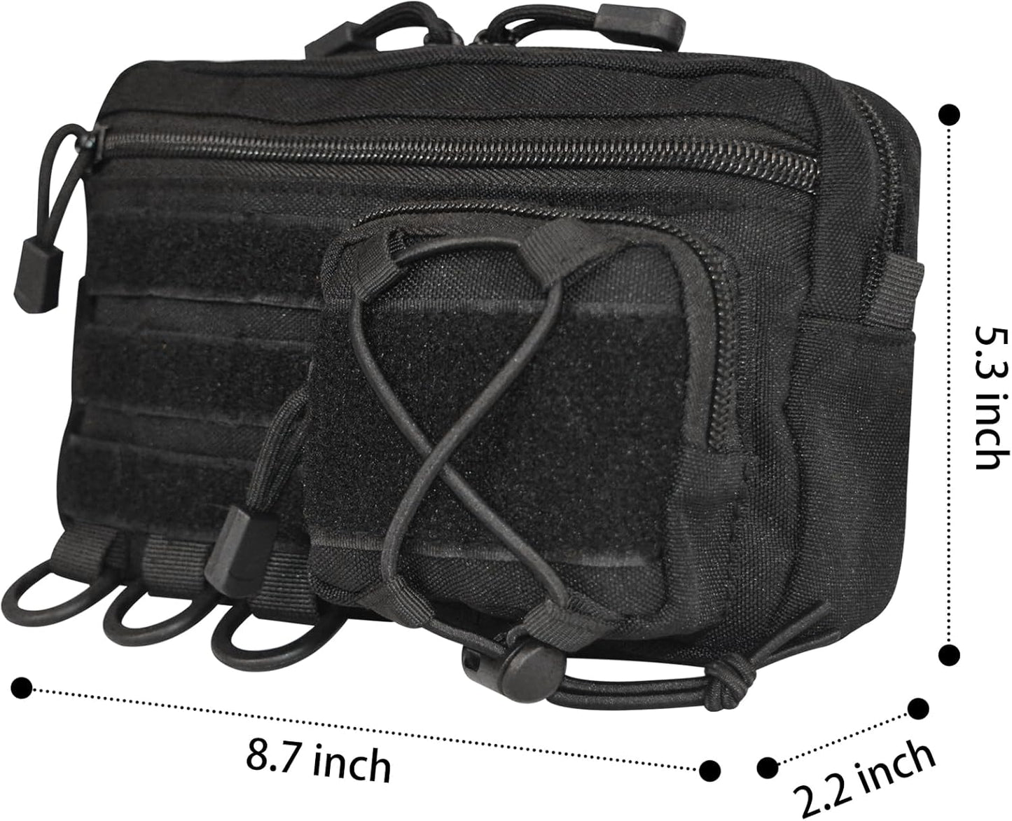 Skiennix Tactical Molle Admin Pouch - Multi-Purpose EDC Tool Organizer for Rucksacks & Vests