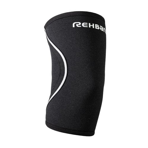 Rehband Elbow Brace for Sports & Everyday Use, 3mm Neoprene Elbow Support, Non-Slip, Stabilizing Elbow Support with Compression for Men & Women, stabilizes Joints and Muscles, Colour:Black, Size:Large