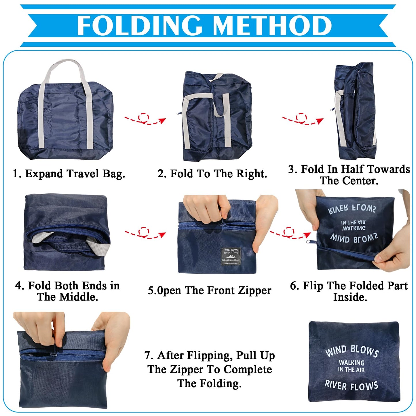 4PCS Foldable Travel Duffel Bag Tote Carry on Luggage Bag Spirit Airlines Personal item Sports Gym Bag Water Resistant Weekender Overnight Bags for Women and Men (Mix Colors)