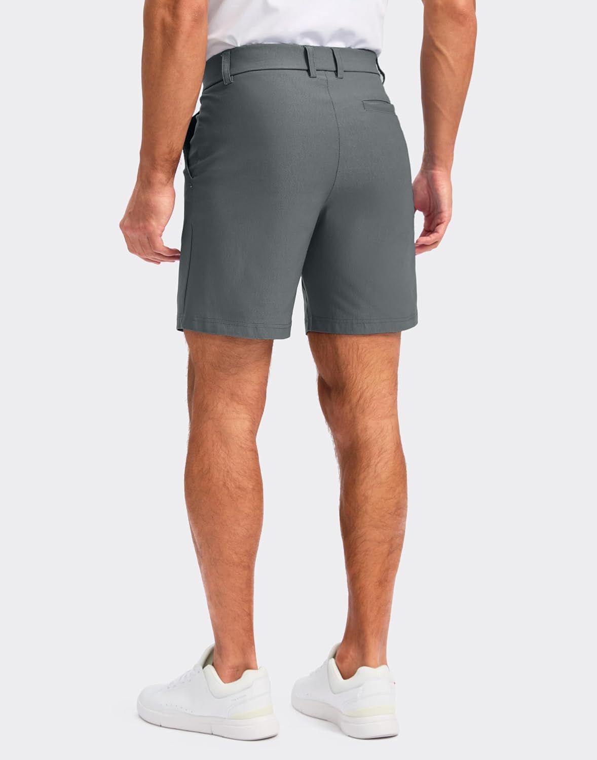 Pudolla Men's Golf Shorts - Quick-Dry Stretch Fabric with 4 Pockets | 7/9 Inch Casual Dress Shorts