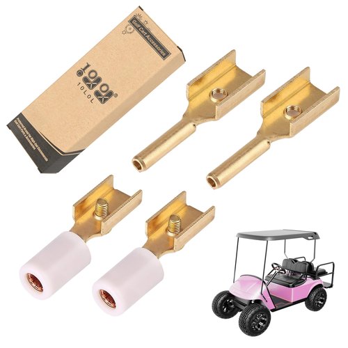 10L0L Wire Terminal Connector for EZGO TXT & Medalist 36V Golf Cart Powerwise Charger Plug & Receptacle, OEM# 73051-G14 73051-G05, Set of 4