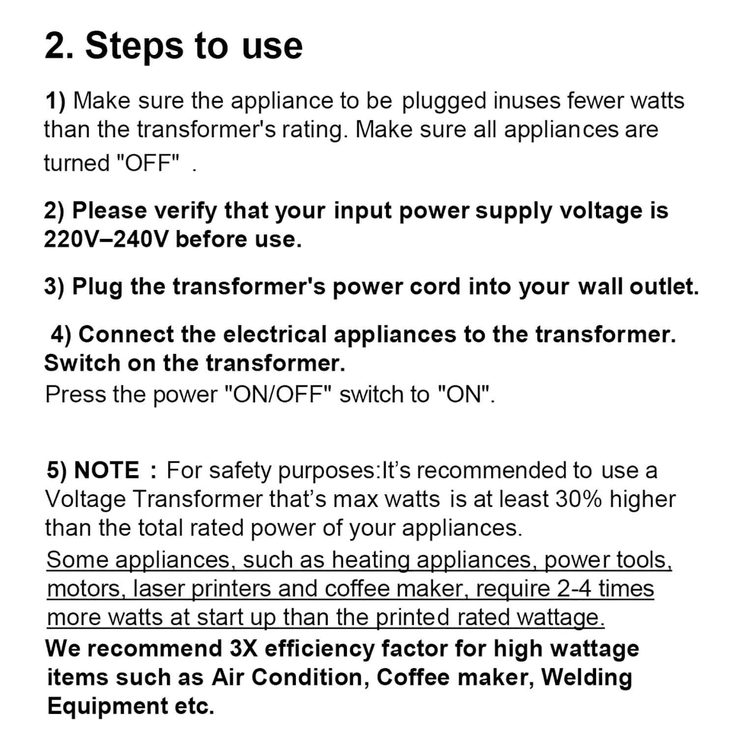 Voltage Converter 220V to 110V Converter Universal Travel Adapter 300W Step-Down Converter from 220-240V to 110-120V suitable for US to Europe and international step-down transformer socket converters
