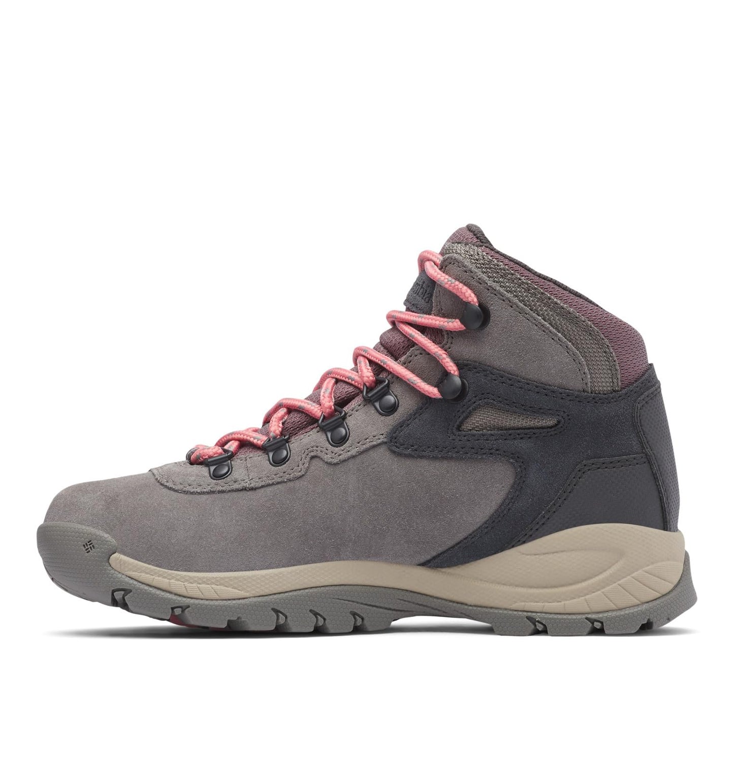 Columbia Womens Newton Ridge Plus Waterproof Amped, Stratus/Canyon Rose, 7.5 Wide