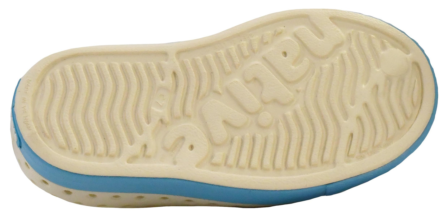 Native Shoes Unisex-Kids Jefferson Sneakers, Bone White/Aquarius Blue, 13 Little Kid