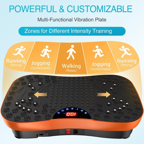 AXV Vibration Plate - Full Body Fitness Machine for Lymphatic Drainage | Weight Loss Shaker Pad