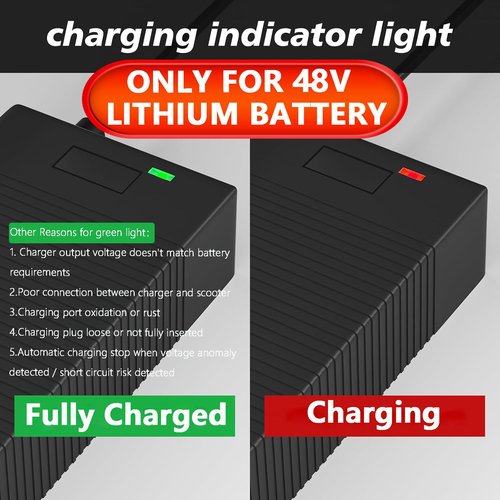 54.6V 2A Electric Charger for 48V Ebike Lithium Battery (13S Li-ion Battery), Electric Bike Charger with 7 Charging Port Plugs