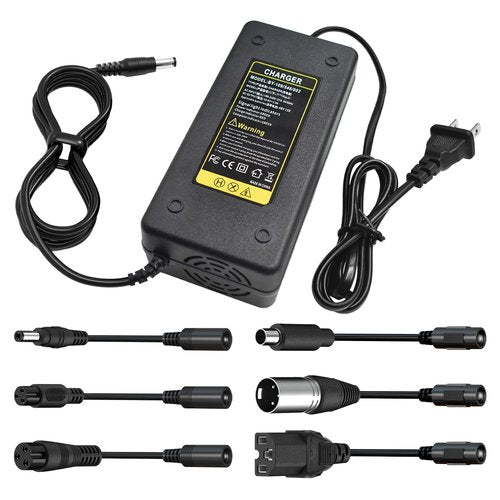 Universal 7-in-1 Replacement Charger - 54.6V 2A Fast Charger for 48V 13S Lithium Battery for Jetson, Gotrax, Razor, Ninebot, Segway, Swagtron, Hiboy ect