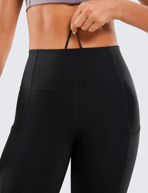 CRZ YOGA Naked Feeling Leggings - High Waisted Women's Workout Pants with Pockets | 25'' Length