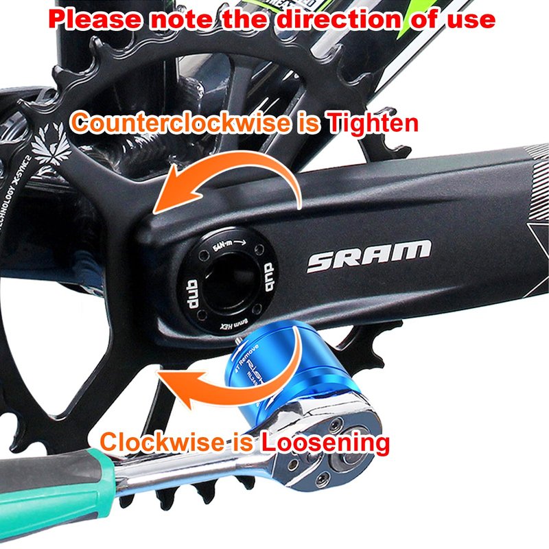 SONZUIA Crank Arm Cap Removal Tool for SRAM DUB/BB30 and Shimano XTR M9100 (11 Notch) Crank Arm Cap