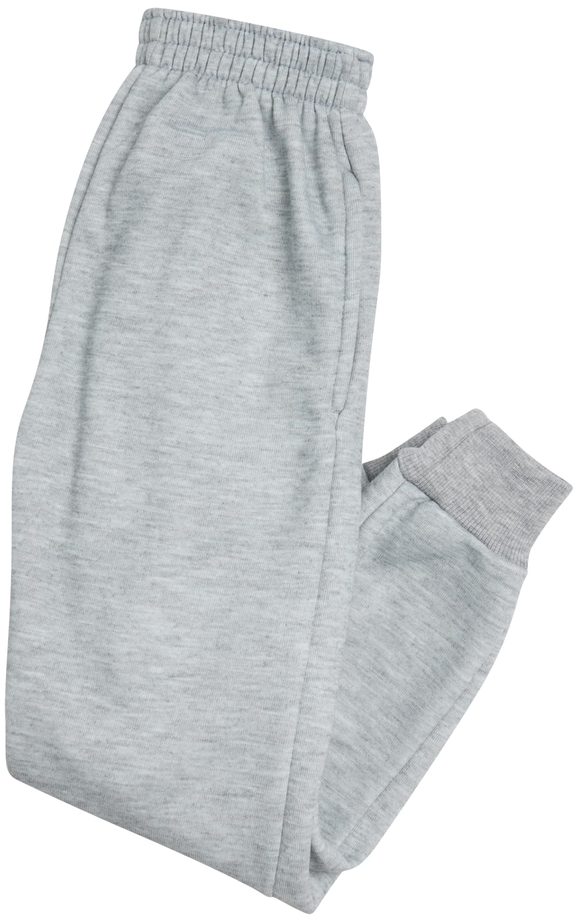 Quad Seven Active Toddler Boys Sweatpants - 2 Pack Fleece Cargo Boys Athletic Jogger Pants and Basic Sweatpants (Sizes: 2T-7), Size 7, Heather Grey/Black