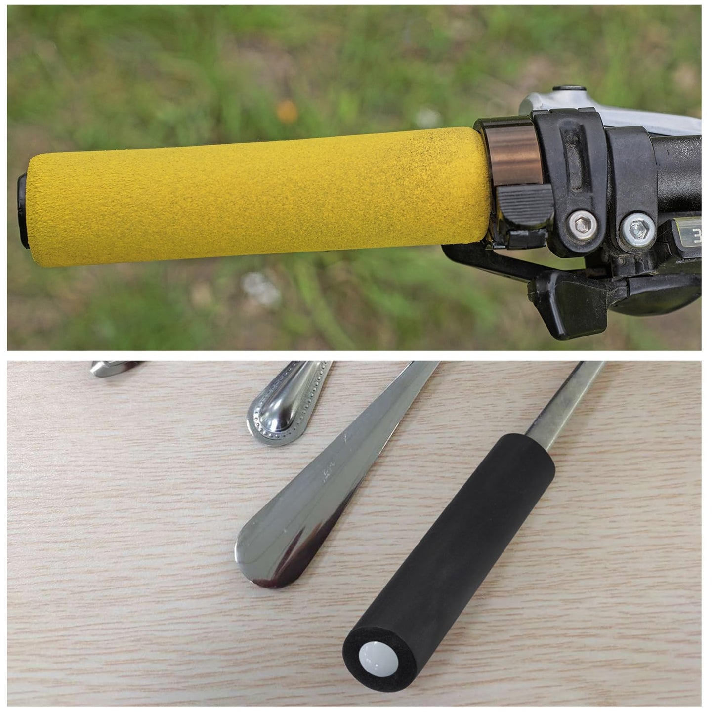 uxcell Foam Tubing for Handle Grip Support, 22mm(7/8") ID 32mm(1 1/4") OD 1m Length Black