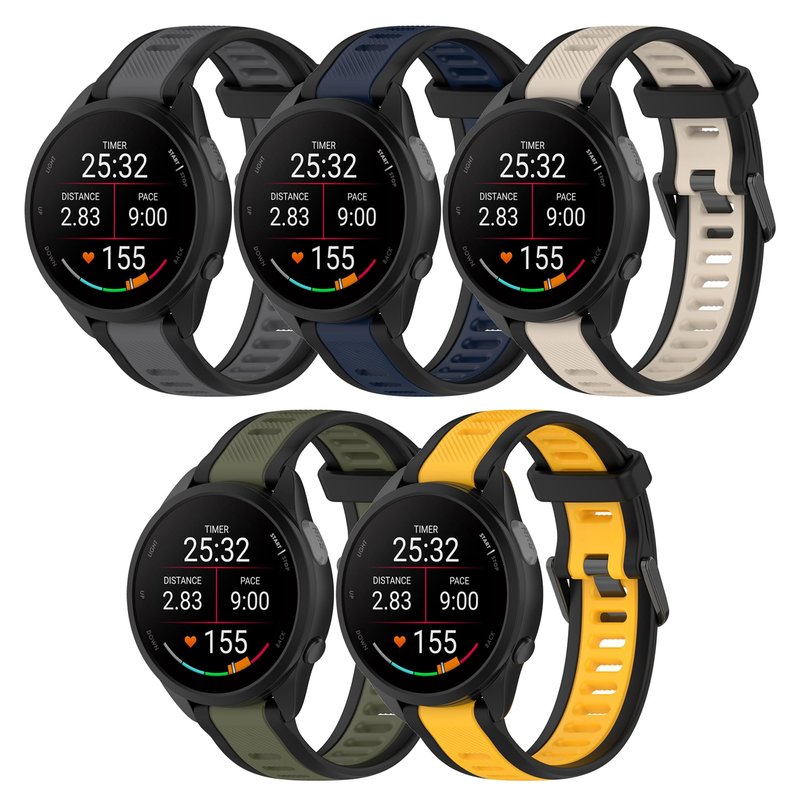 Band for Garmin Forerunner 165, Soft Silicone Replacement Band for Garmin Forerunner 165 Music (No Tracker)