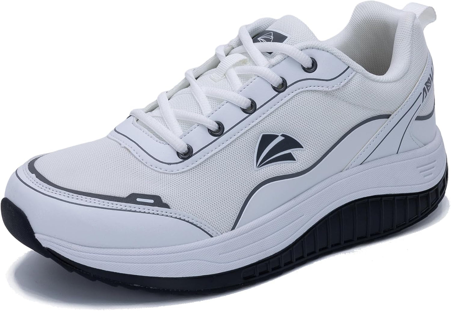QAUPPE Men's Arch Support Sneakers - Orthotic Walking Shoes for Plantar Fasciitis Relief | Wide Fit