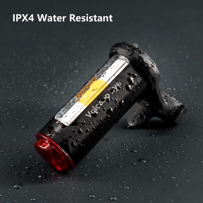 Bike Tail Light, USB Rechargeable LED Safety Light for Bicycle, Ultra Bright Waterproof Cycling Rear Taillight, Red/White/Blue 7 Light Modes Fits on Any Road or Mountain Bike