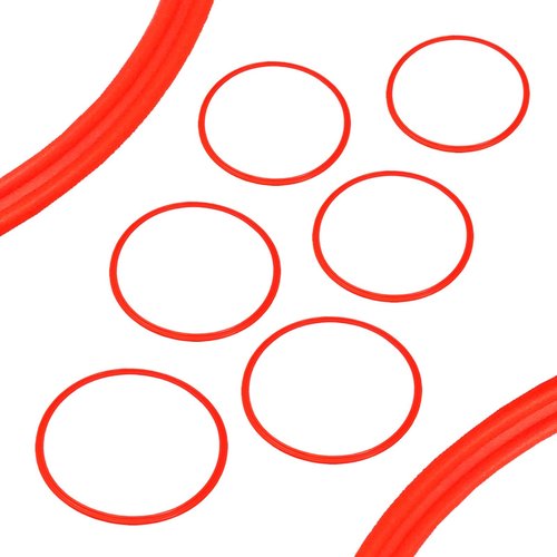 BlueDot Trading Agility Training Rings | 15" Plastic Speed Rings for Sports | Adjustable Hoop Exercise Ring Set for Speed Agility Training, Jumping Hoops, & Footwork Drills - Orange