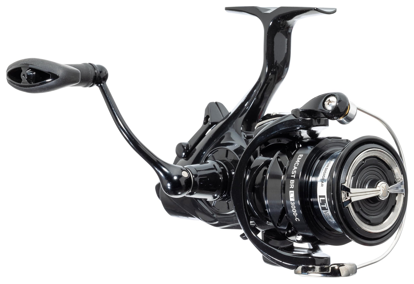 Daiwa ECLTBR4000-C Emcast Bite & Run Spinning, 3 + 1, 5.2 : 1, Multi BLACK