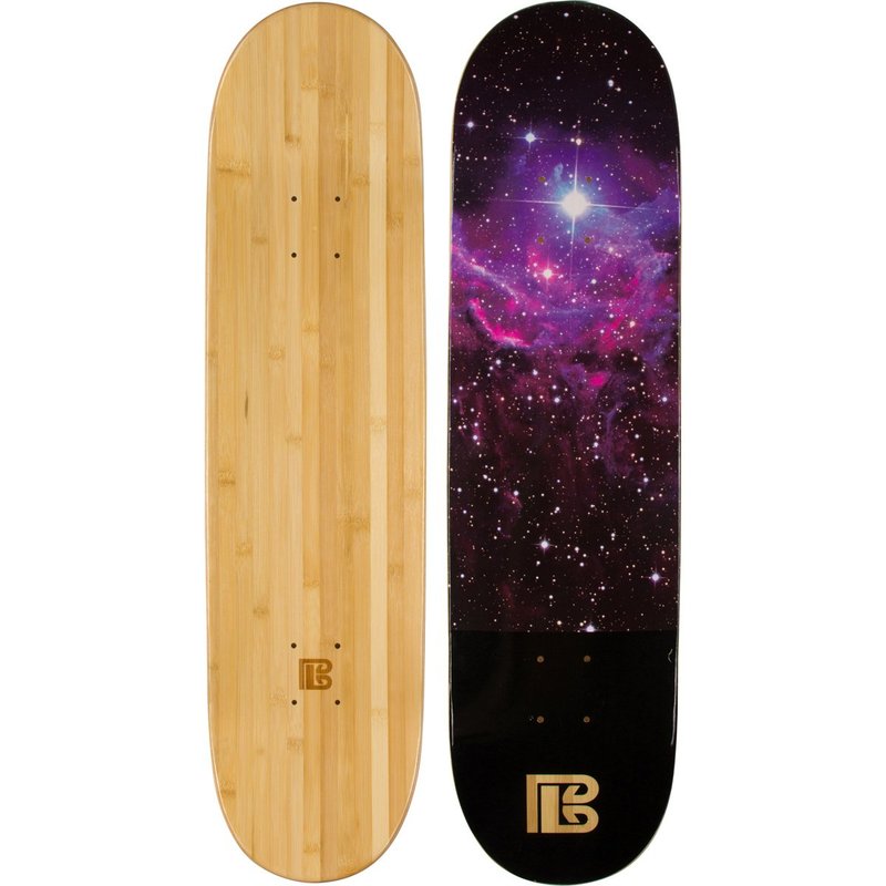 Bamboo Skateboards Nebula Graphic Skateboard Deck Only - More Pop, Lasts Longer Than Maple, Eco Friendly 7.75