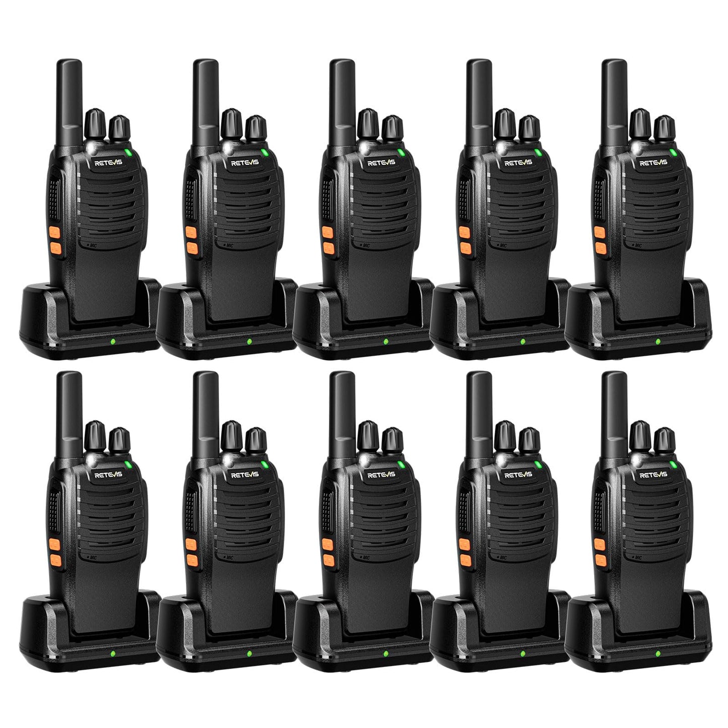 Retevis H777 Walkie Talkies for Adults with Clear Audio, Flashlight USB C