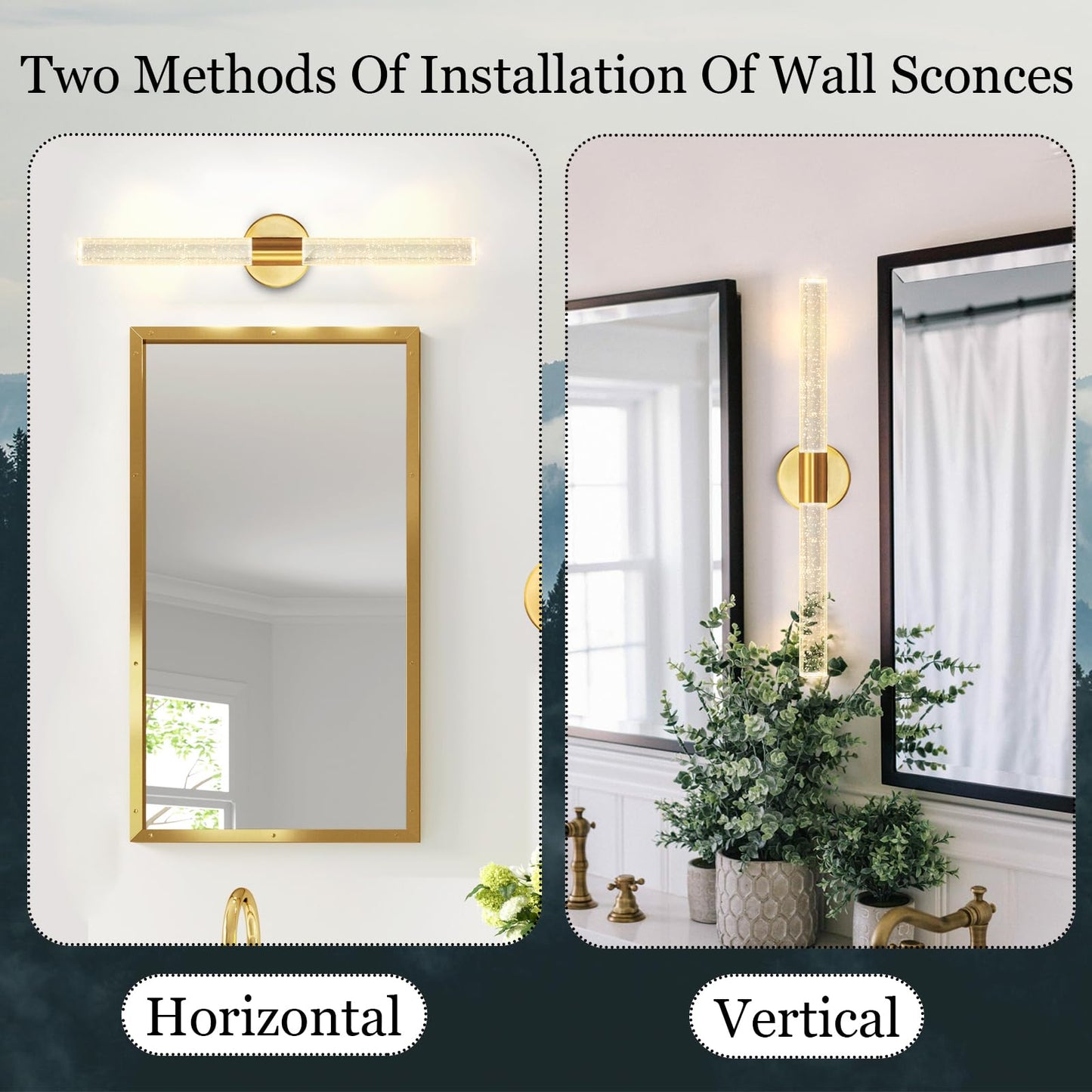 Wall Sconces LED Modern Sconces Dining Room Wall Lighting 10W 3000K LED Wall Lights Crystal Hardwired Wall Light Fixtures for Living Room Bedroom Bathroom Hallway