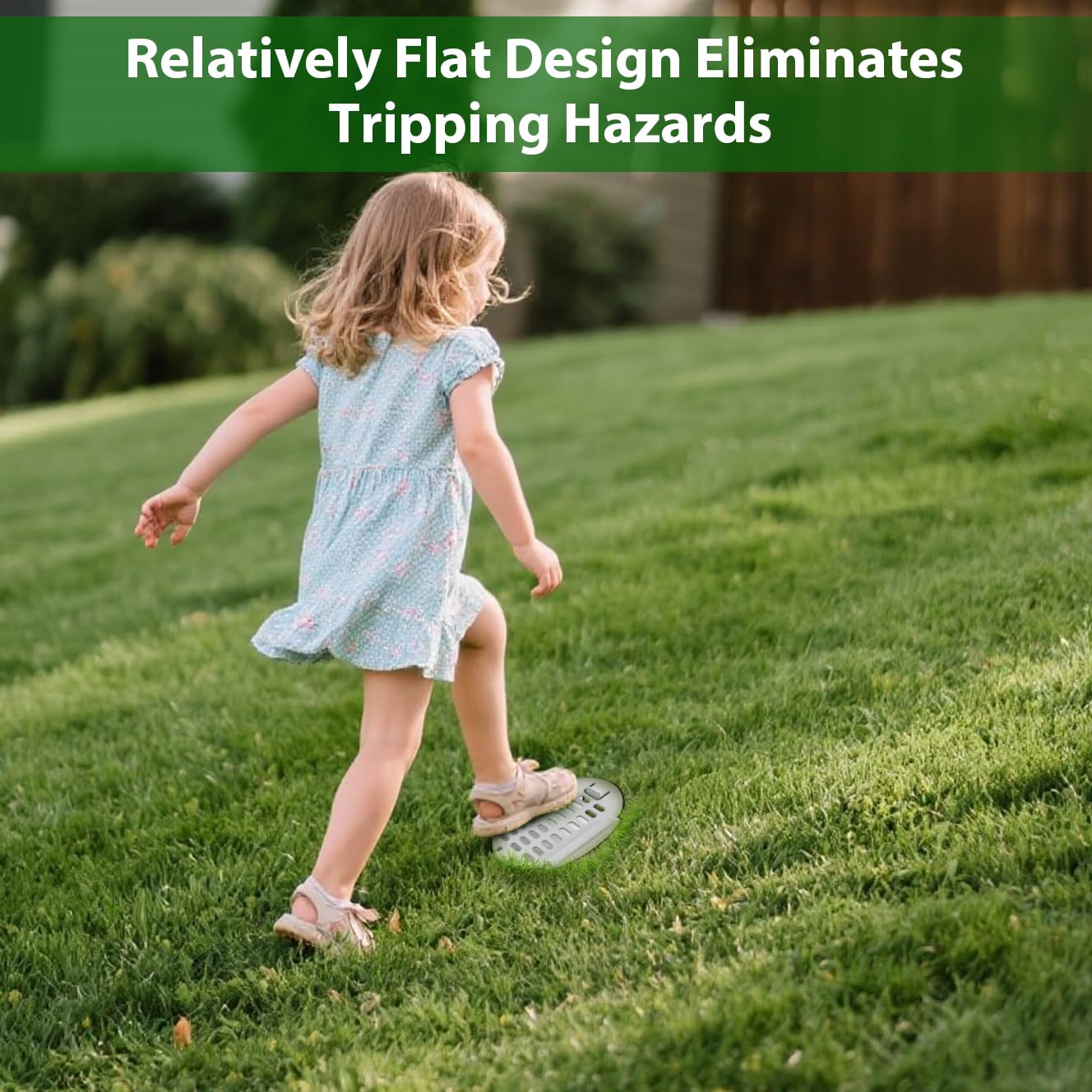 4” Slope Drainage Grate Cover, Rain Diverter, Drainage Grate Yard Drain Emitter for Sump Pump Discharge & Downspout Extensions, Fit 4" SCH 40, 4" SDR 35, 4" & 3" Corrugated Pipe, 1 Pack-White