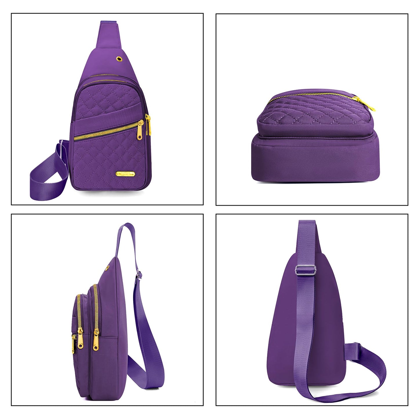 Aisijimo Small Sling Bag For Women Men Casual Crossbody Sling Backpack