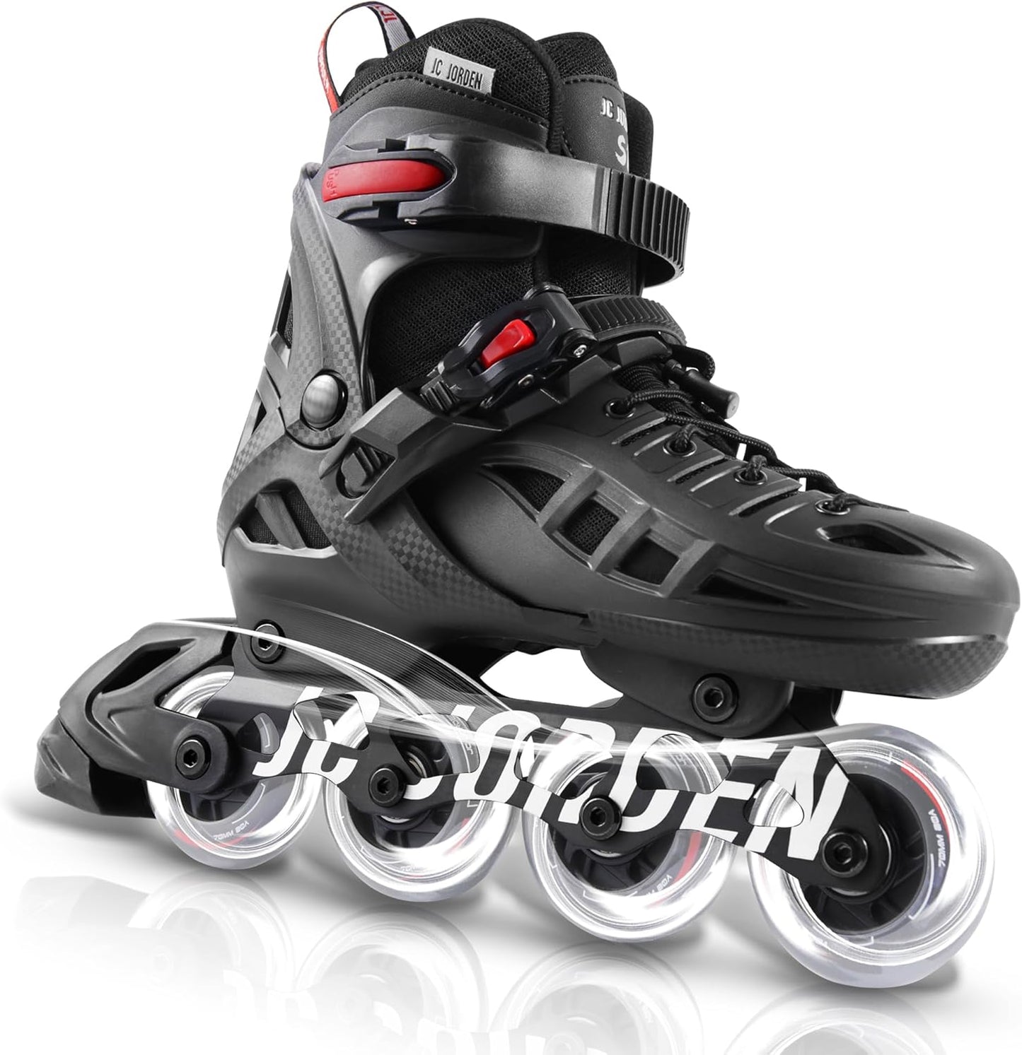 Skiennix Adjustable Inline Skates for Kids & Adults | Light-Up Wheels & Durable Shell | Sizes 4-12
