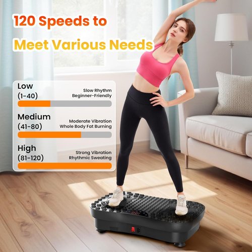 AXV Vibration Plate - Full Body Shaker Machine for Weight Loss & Lymphatic Drainage | Gym Fitness Pad
