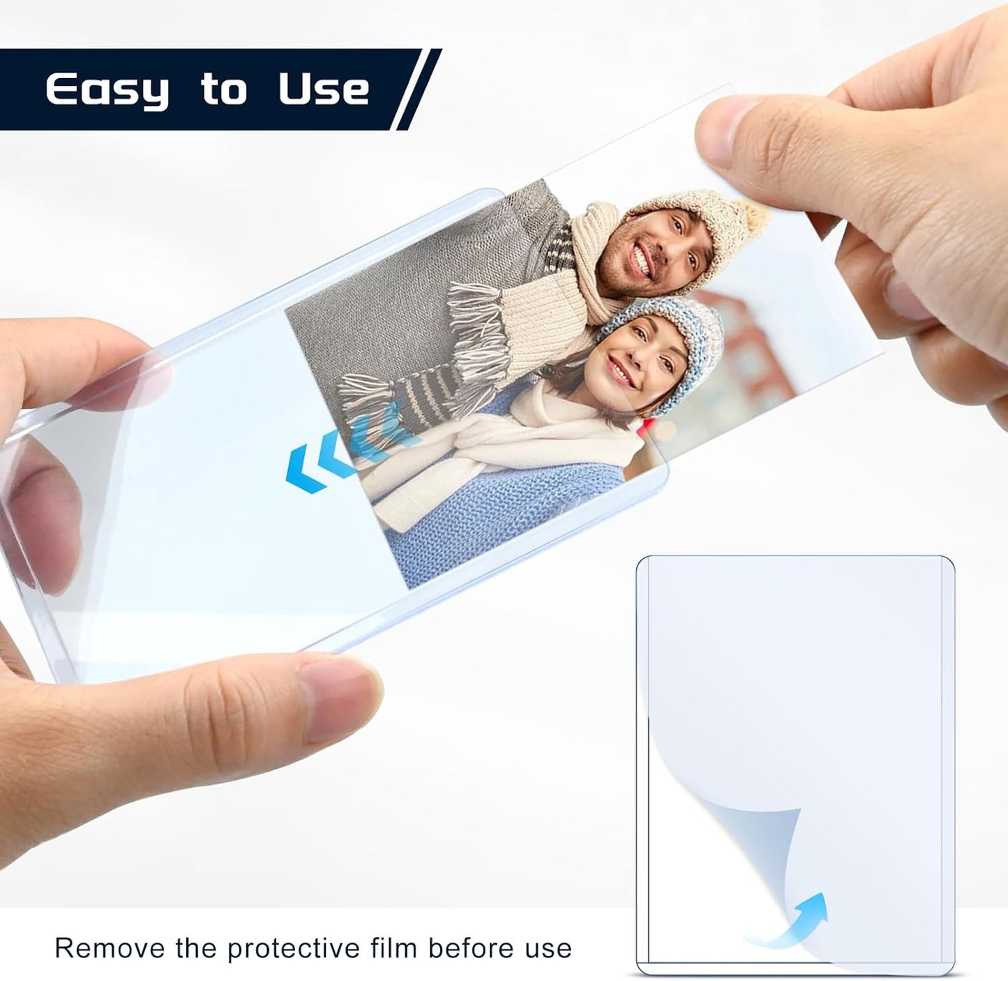 Skiennix 15-Pack Hard Plastic Card Sleeves - 3"x4" Protectors for Trading & Baseball Cards