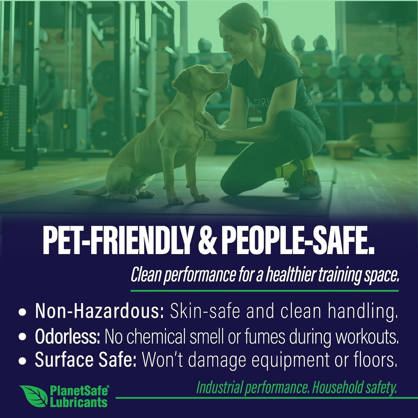 PlanetSafe Exercise Equipment Lubricant - Non-Toxic, Odorless Formula for Treadmills, Bikes & More (Small Bundle)