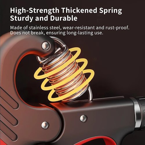 Grip Strength Trainer - Adjustable Resistance Hand Grip Strengthener 11-220Lbs | Ergonomic Design for Athletes & Recovery