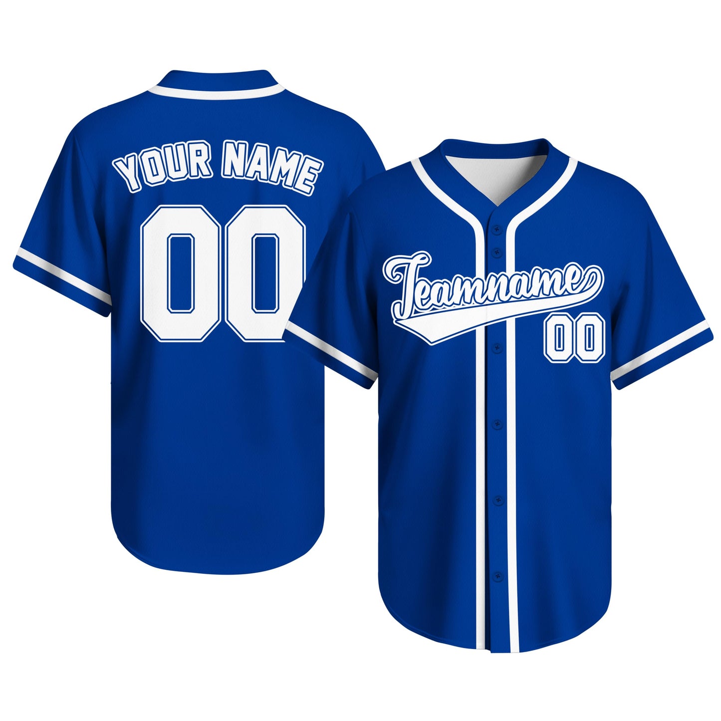 Custom Baseball Jersey Personalized Team Shirt for Men Women Youth Stitched/Printed Baseball Uniform with Name Number Logo (Blue)