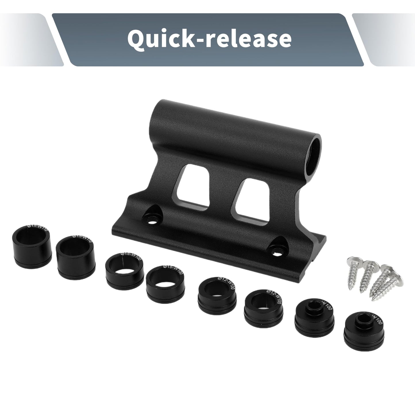 X AUTOHAUX 1 Set Universal Quick Release Bike Fork Mount Rack for 0.25 Inch (6.5mm) Thru Axle with Aluminum Alloy Anti-Corrosion