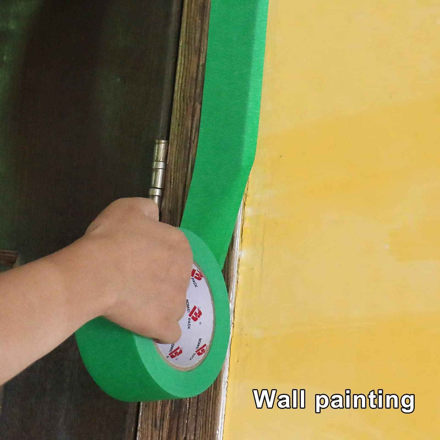 BOMEI PACK 10 Rolls Painters Tape 2 inch Wide, Painter's Tape Green Masking Tape 2 inch x 55 Yards for Walls Painting, Home Improvement and School Projects, Total 550 Yards