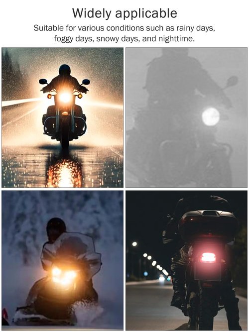 Haosie Universal High Brightness 12V-80V Electric Motorcycle LED Light Headlights, Waterproof Electro-Tricycle LED Light Tricycle Conversion Lamp Electric Bike Lights