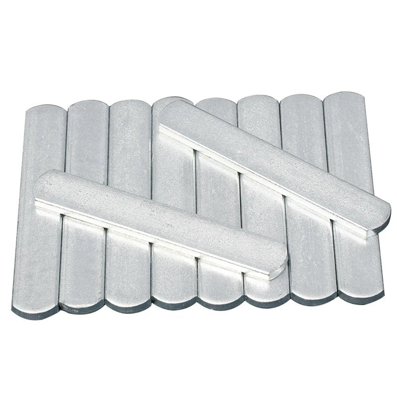 PXRJE 8PCS Weighted Vest Steel Plates Adjustable Rustproof Strength Training Weight Long Steel Plate w/Round Head for Loading Leg Guards Weighted Vest(size:8 PCS)