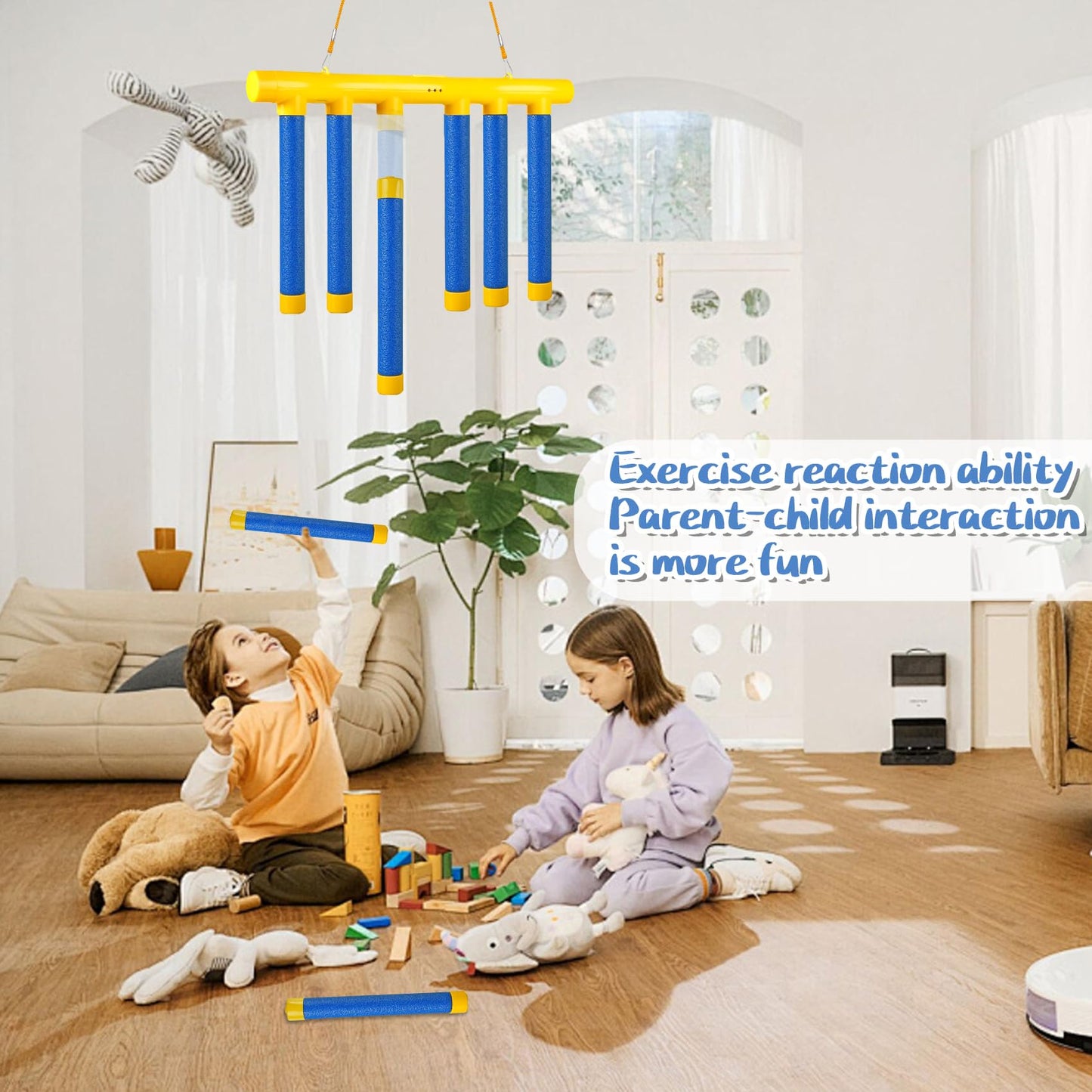 JYHZMJ Reflex Drop Sticks Challenge Game - 3 Adjustable Speed Modes, Hand-Eye Coordination & Reaction Training Toy, Fun Catch Falling Sticks Game for Kids, Adults