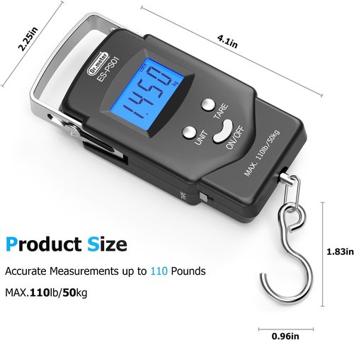 Dr.meter Fishing Scale - Accurate Weight Measurement for All Your Fishing Needs | Portable Design