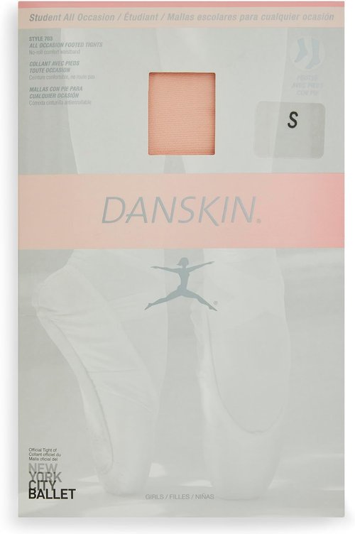 Danskin Girls' Footed Dance Tights - Comfortable Fit for Young Dancers | Various Sizes Available