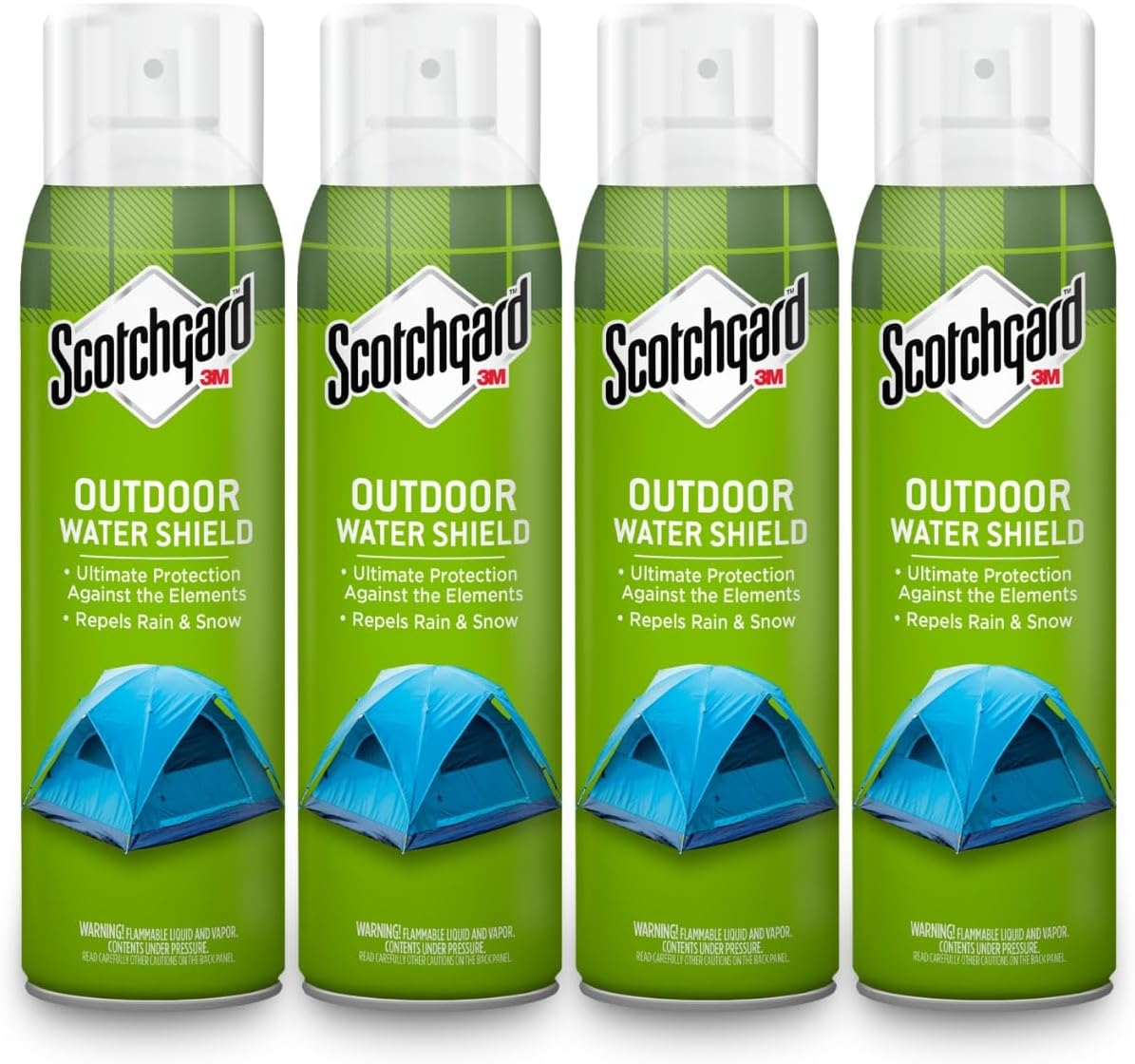 Scotchgard Outdoor Water Shield Spray - Water Repellent Fabric Protection for Gear & Furniture | 42 Ounces (4 Cans)