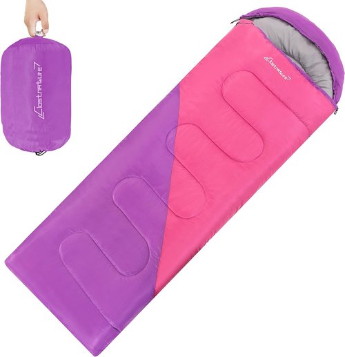 Clostnature Sleeping Bag - Lightweight Ultralight Camping Bag for Adults & Kids | Compression Sack Included