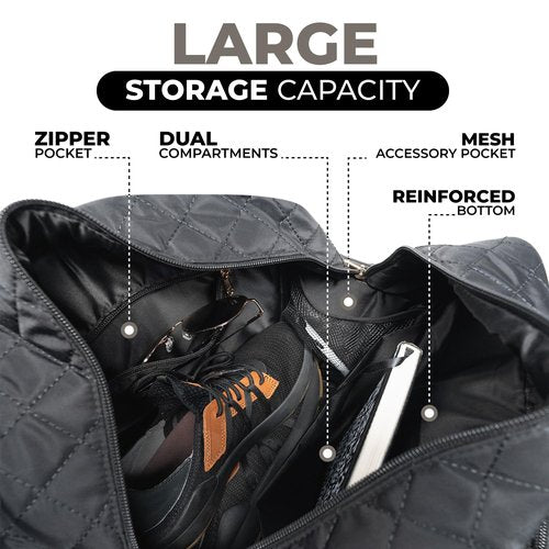 IZARI Designer Pickleball Bag For Women With Fence Hook | Original Quilted Sports Bag for Pickle Ball