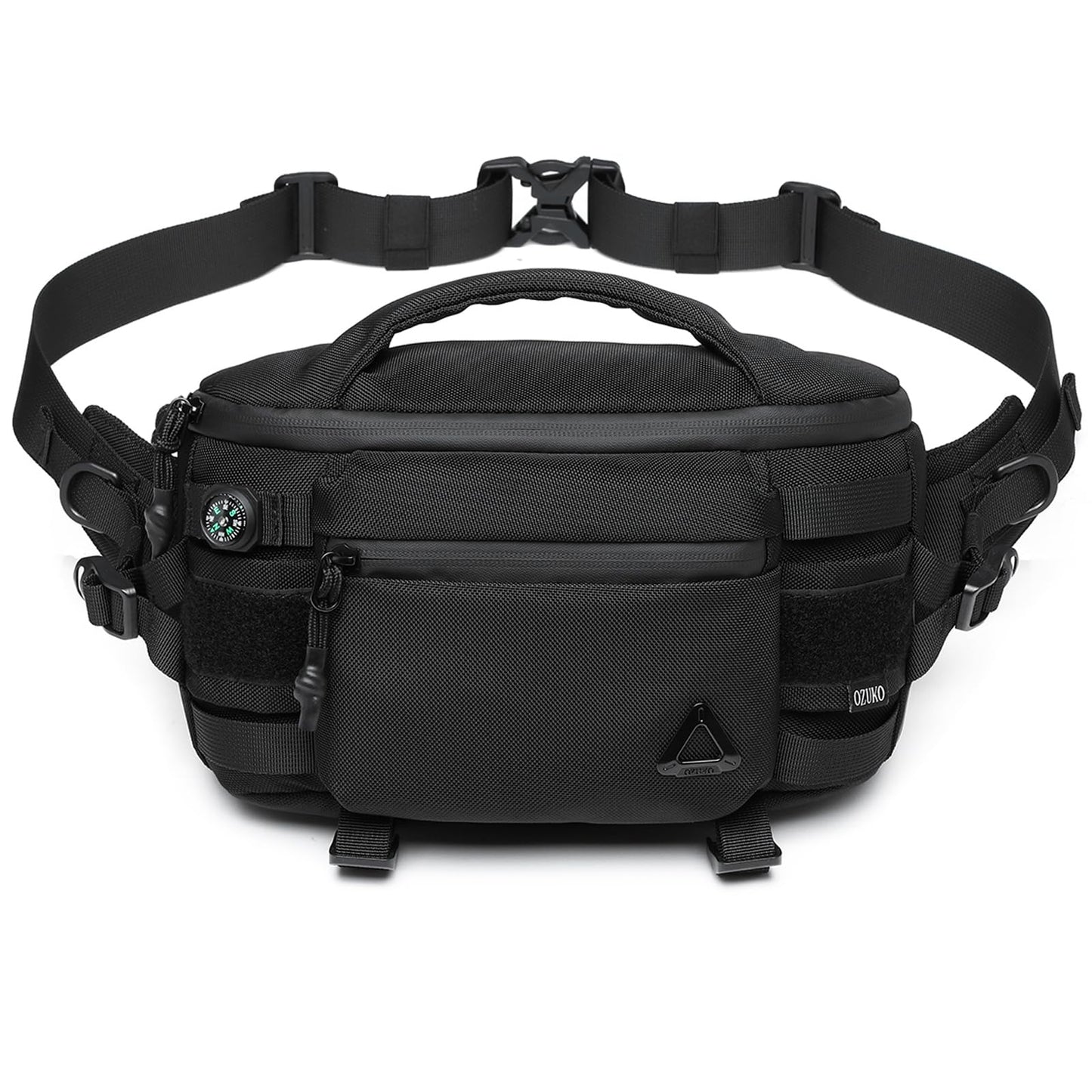 LPPJY Sling Backpack Crossbody Sling Bag Chest Bag Daypack Fanny Pack For Men Women Waterproof Casual Pack Sling Bag for Tactical Outdoors Hiking Traveling Running Sport Work (Black)