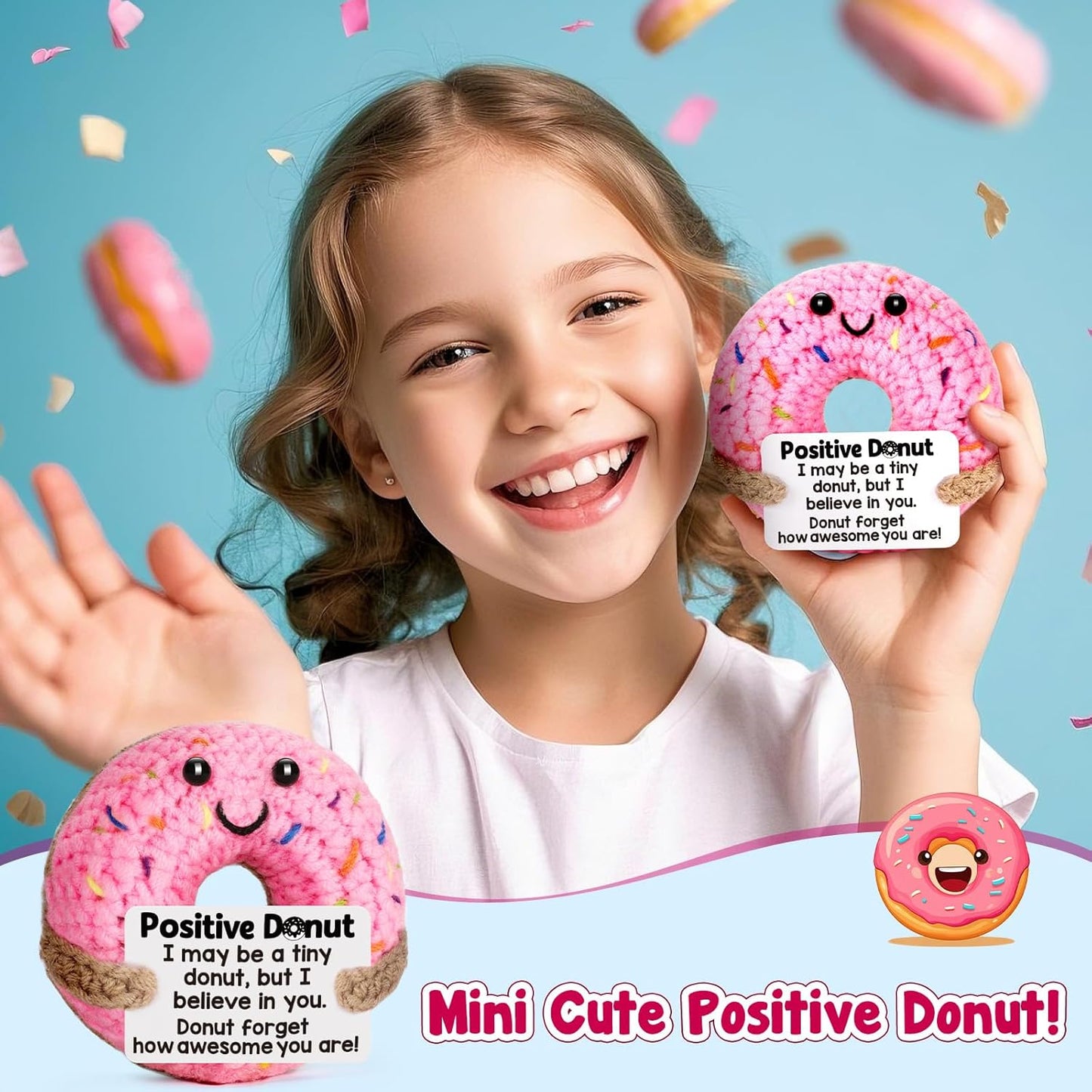 Skiennix Graduation Inspirational Gifts - Motivational Crochet Donut for Women | Perfect College Grad Gift