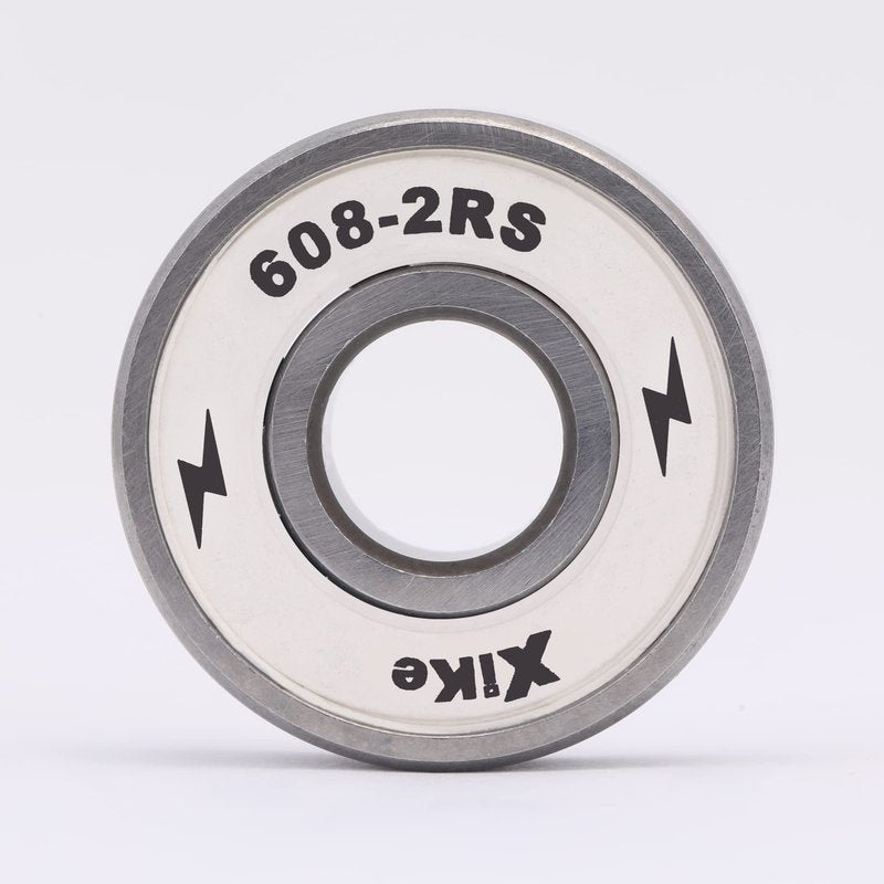 XiKe 16-Pack 608-2RS Skateboard Bearings, White, High-Speed 8x22x7mm, Durable Double Rubber Sealed, Fit for Longboards, Inline & Roller Skates, Spinners Etc
