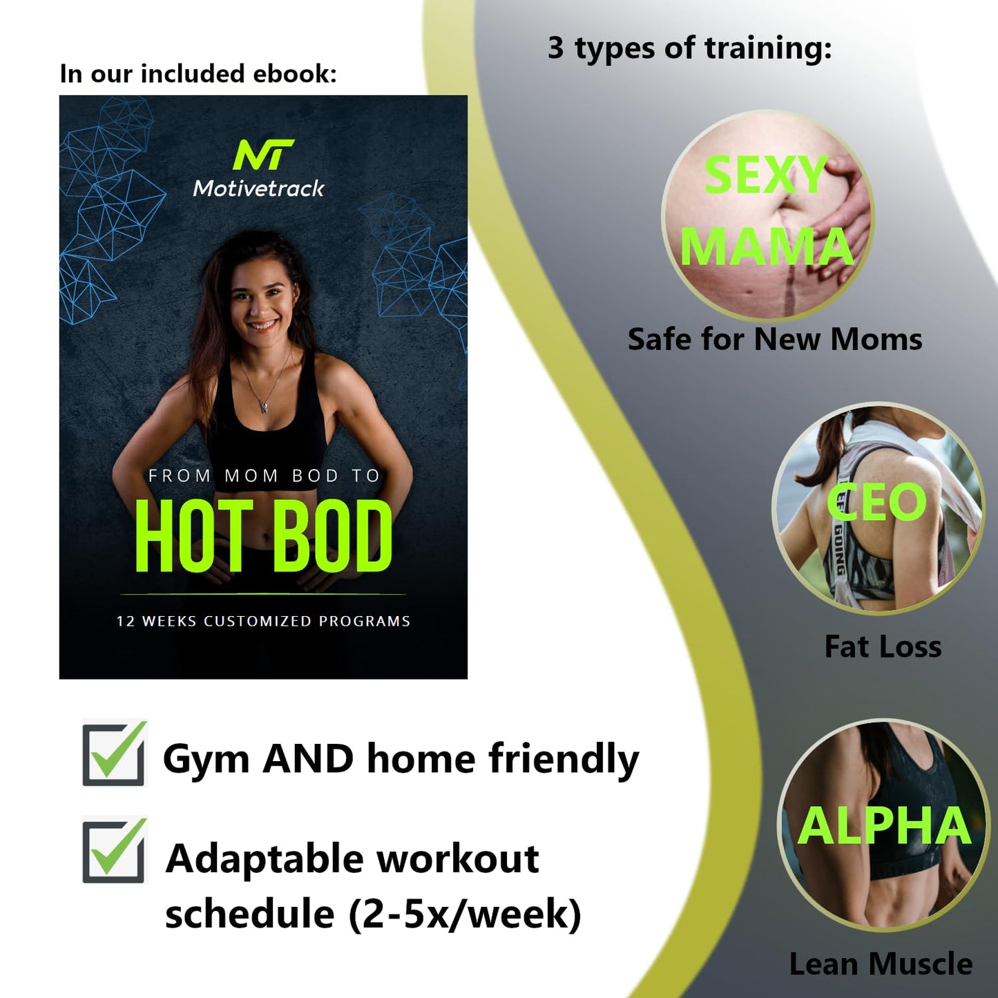 Premium Workout Journal For Moms - The UltiMom Fitness Planner - 6 Months Gym Tracker