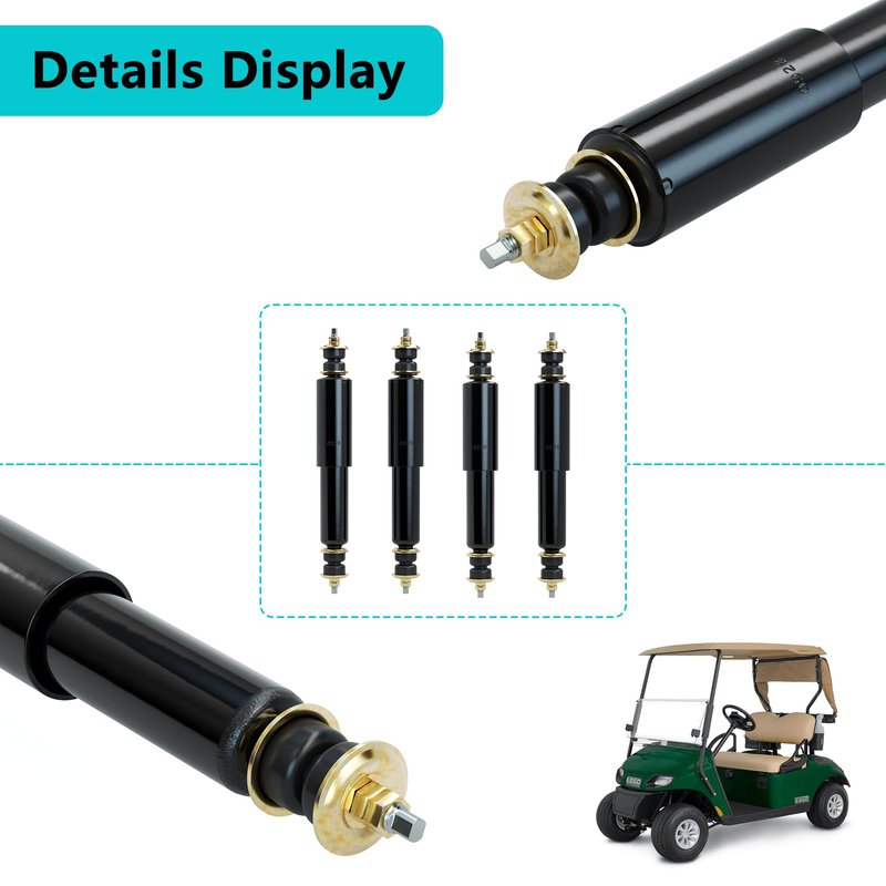 10L0L Golf Cart Shocks for EZGO TXT Front and Rear Shocks Absorbers 1994-Up Gas & Electric Models, Replaces OEM #76418-01, 70928-G01 Nivel Part #5006-4 PCS